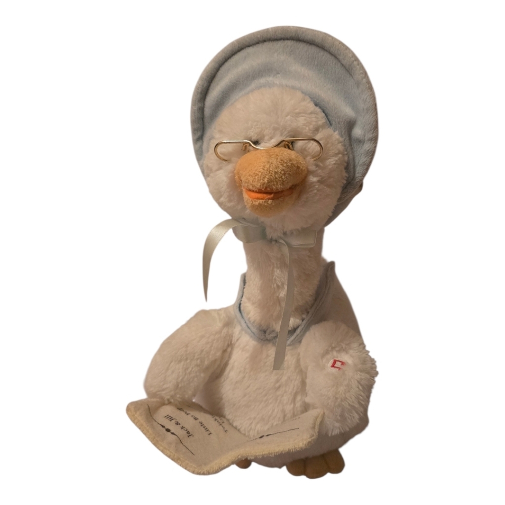 Mother Goose Plush Animated Talking Toy Reads Nursery Rhyme Cuddle Barn Doll